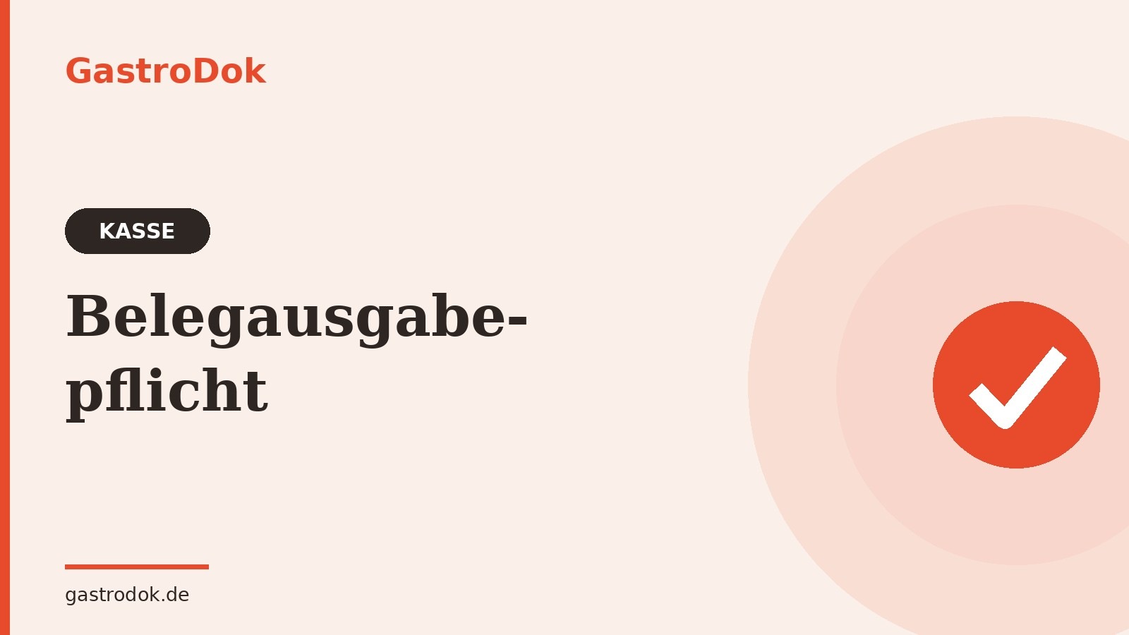 Belegausgabepflicht Gastronomie – Bon an der Kasse