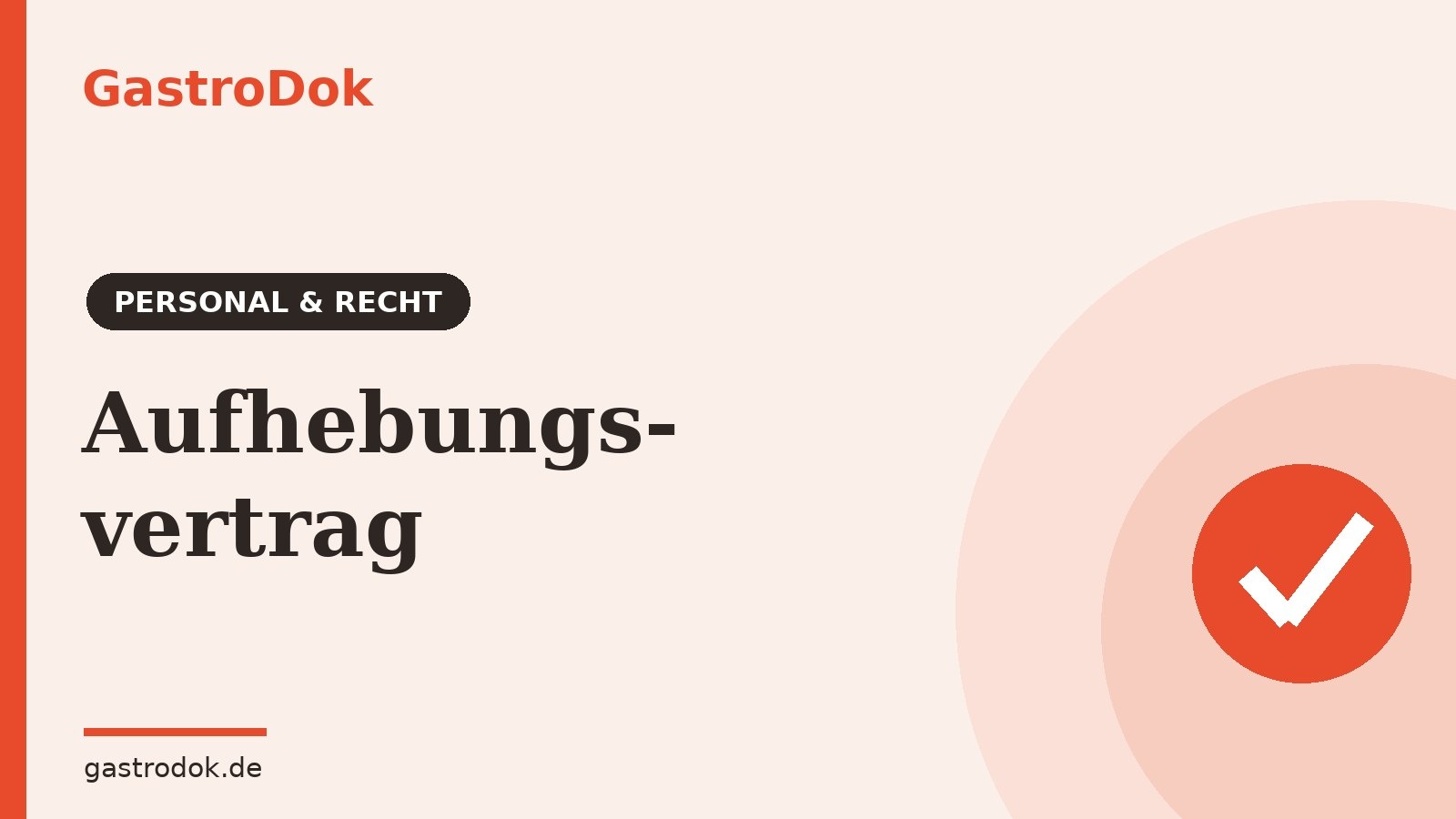 Aufhebungsvertrag in der Gastronomie: Muster, Sperrzeit, Fallstricke (2026)