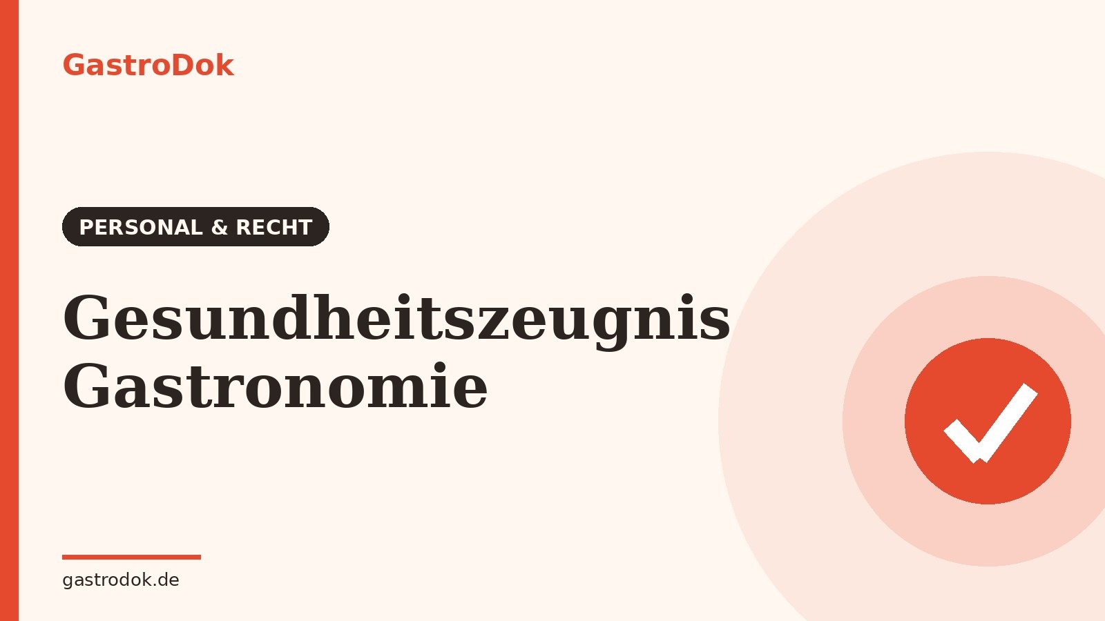 Gesundheitszeugnis Gastronomie: Belehrung nach §43 IfSG beantragen