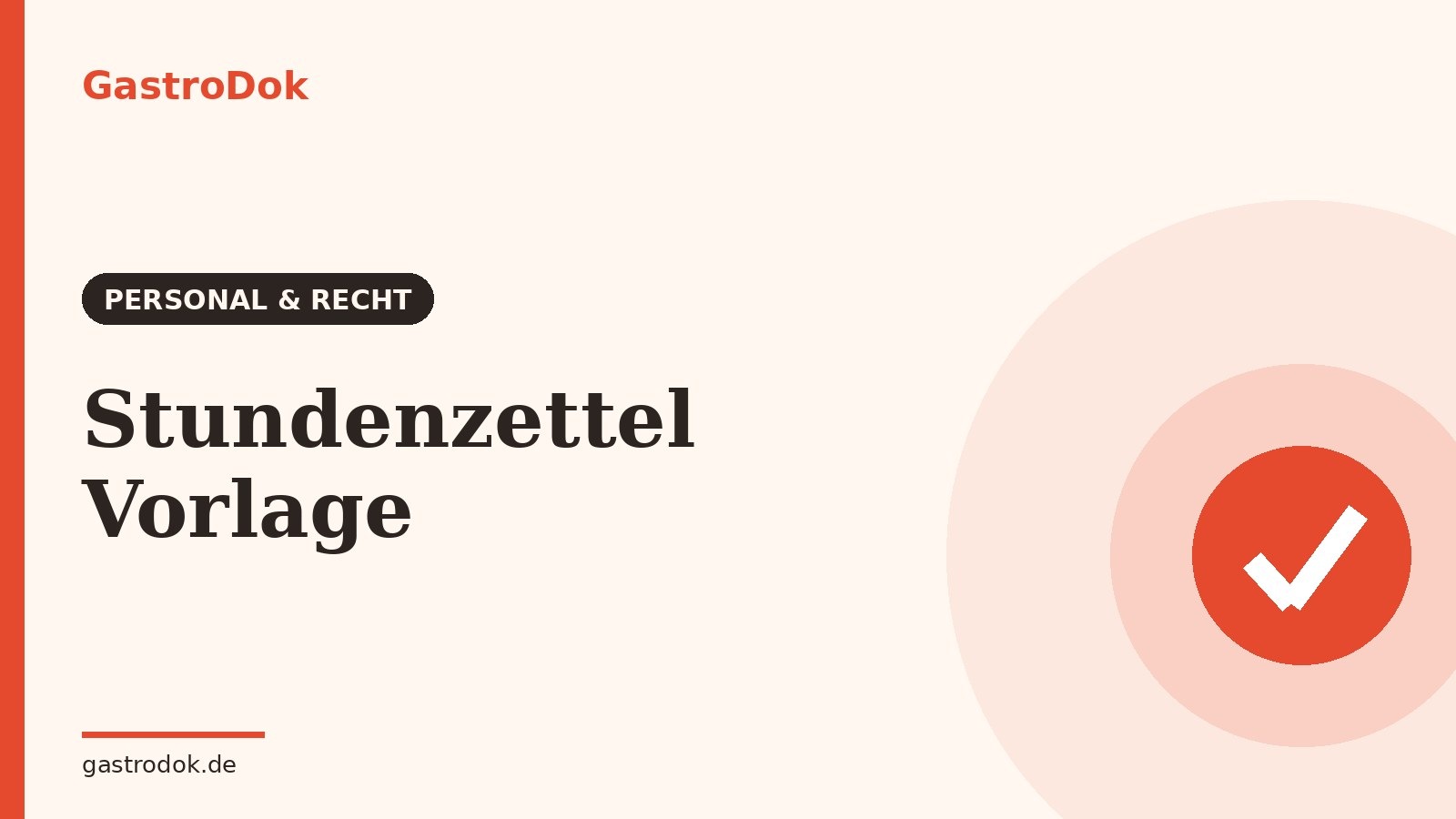 Stundenzettel-Vorlage: Kostenlos als PDF, Excel & Word zum Ausdrucken