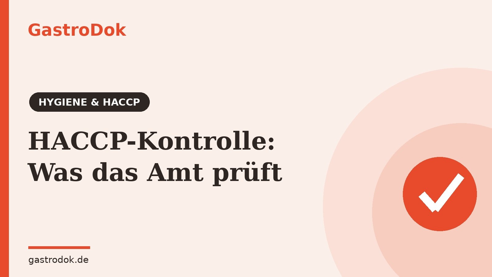 HACCP-Kontrolle: Was das Amt zuerst prüft (2026)