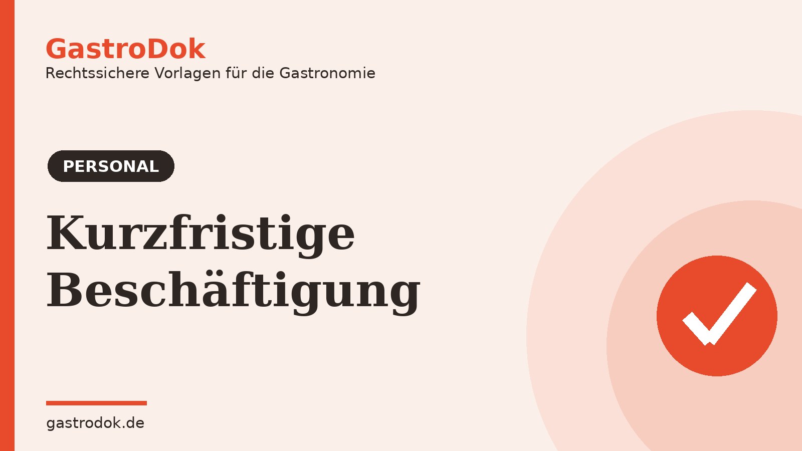 Kurzfristige Beschäftigung in der Gastronomie: Regeln, Grenzen, Steuer (2026)