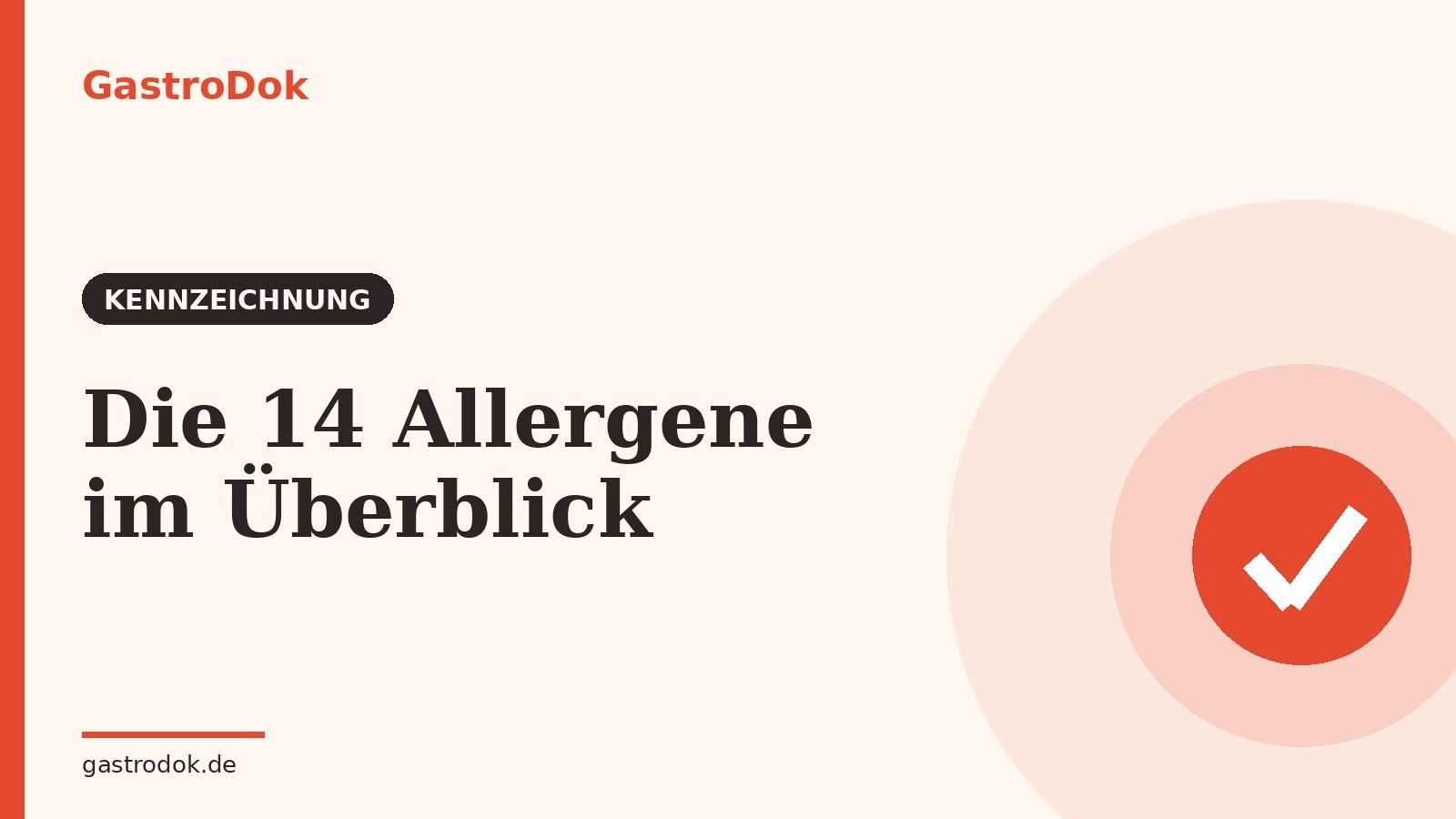 Die 14 Allergene: Liste, Kennzeichnung und Kürzel nach LMIV